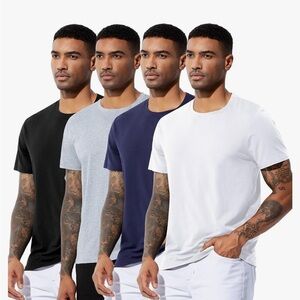 NWT 3 Pack Men's Classic T-Shirts - Black, Navy, White